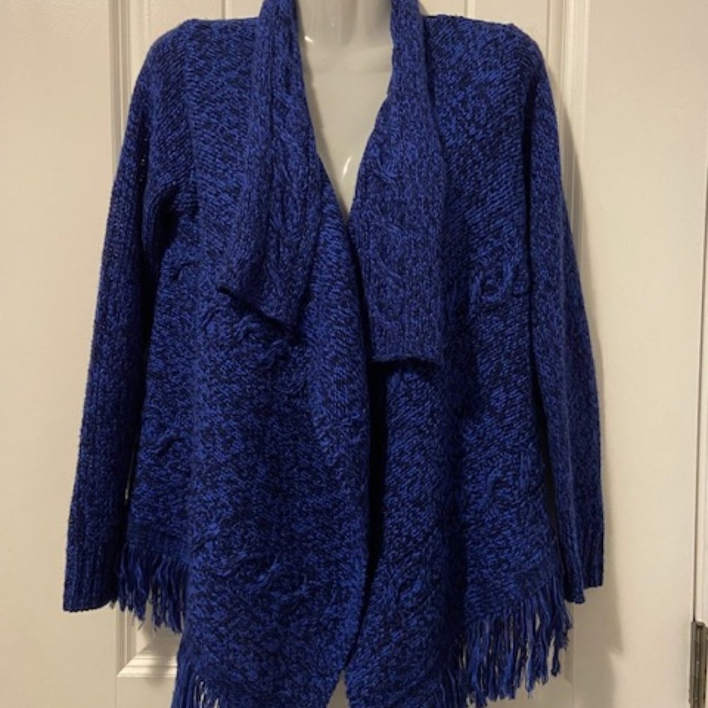 Blue Sweater Wrap Girls Size 16